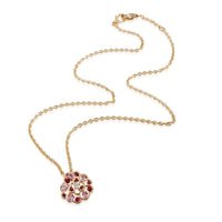 Fil De Camelia Diamond Necklace in 18k 18KT Yellow Gold FG VS 0.10 CTW