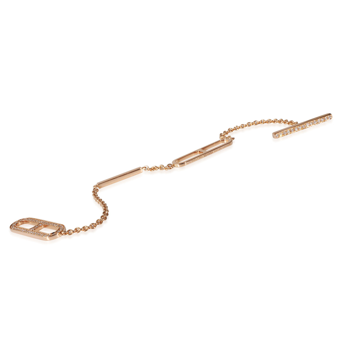 Ever Chaine D'Ancre Bracelet, Small Model in 18KT Rose Gold 0.37ctw