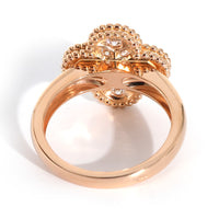 Alhambra Diamond Ring in 18k Rose Gold 0.48 CTW