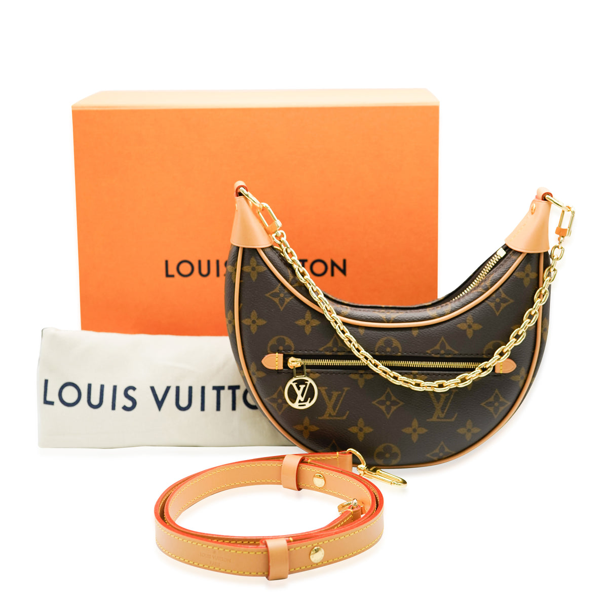 Louis Vuitton LV Monogram Canvas Loop Handbag ad3