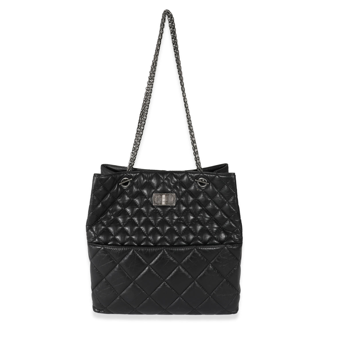 Black Calfskin Tall 2.55 Reissue Tote