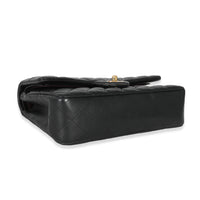 Black Lambskin Medium Classic Double Flap Bag