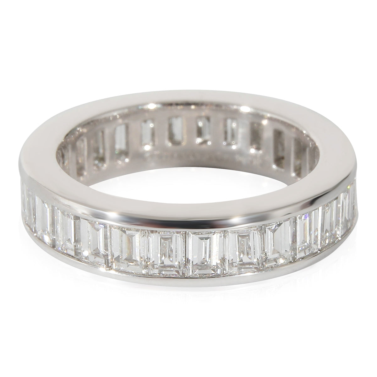 Baguette Diamond Eternity Band In Platinum 2.50 Ctw