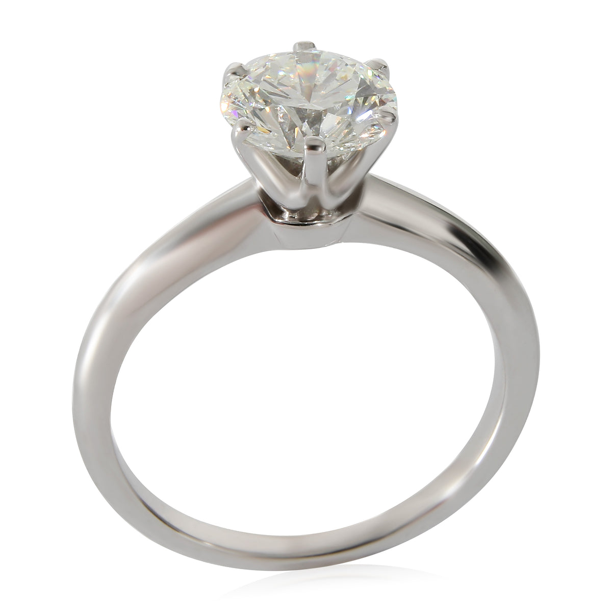 Diamond Engagement Ring in Platinum I VVS2 1.29 CTW