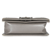 Chanel Grey Lambskin Galuchat Stingray Small Boy Bag Handbag stamp