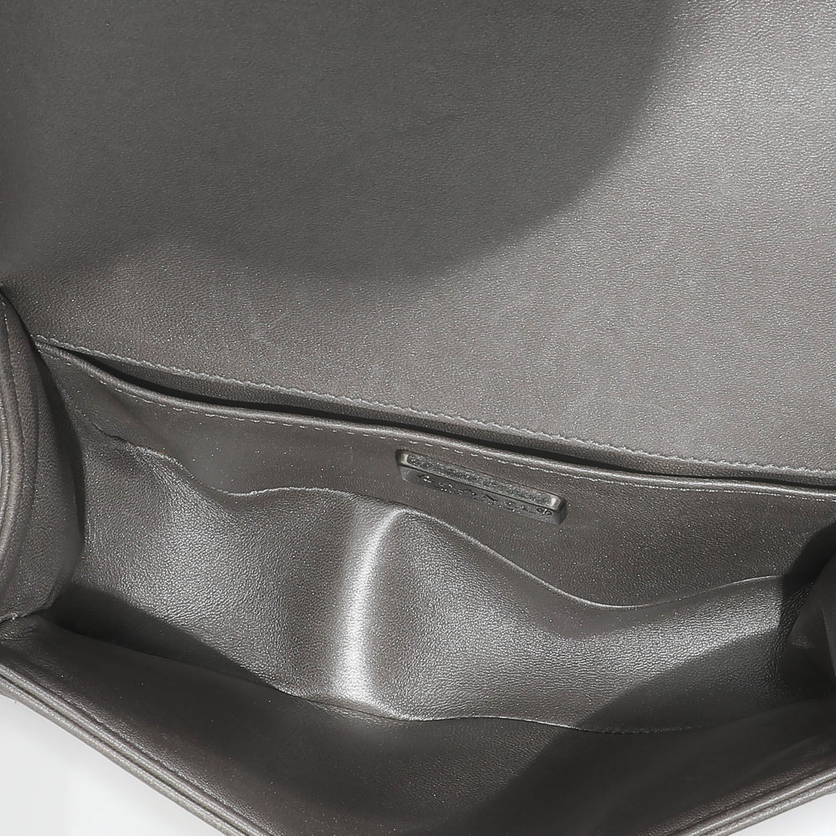 Grey Lambskin Galuchat Stingray Small Boy Bag