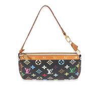 x Takashi Murakami Black Multicolore Canvas Pochette Accessoires