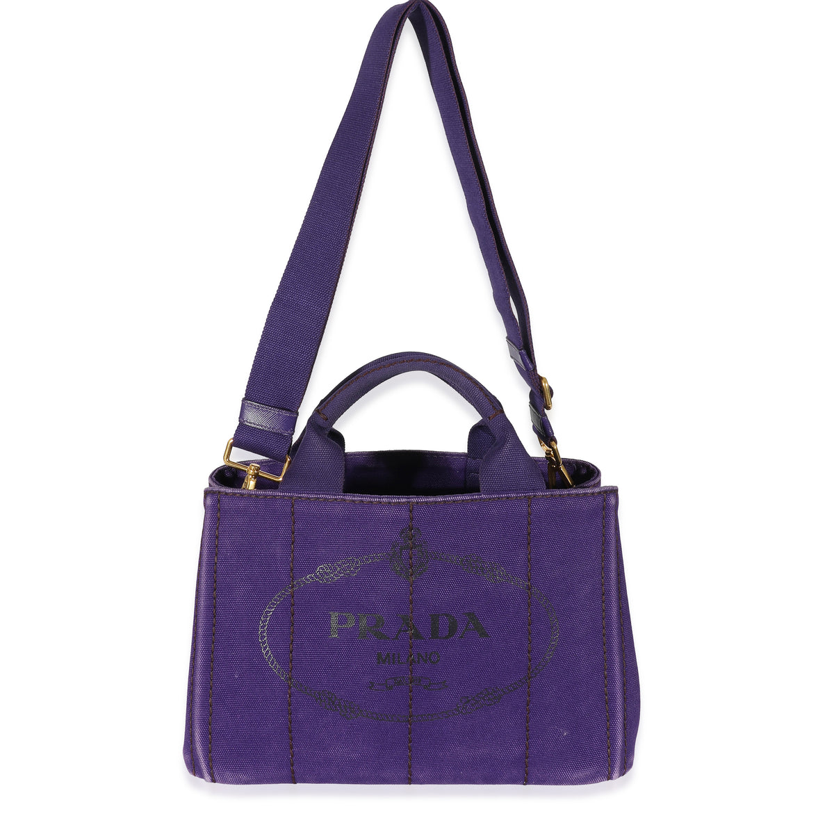 Purple Canvas Small Canapa Tote