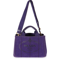 Purple Canvas Small Canapa Tote