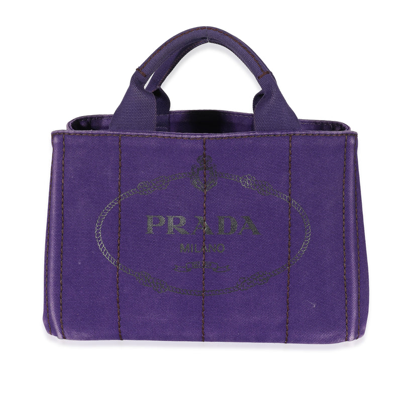 Purple Canvas Small Canapa Tote