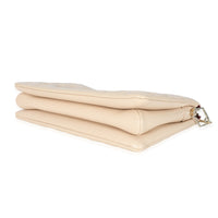 Cream Monogram Puffy Lambskin Coussin MM