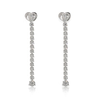 Roberto Coin Cento Tulip  Drop Diamond Earrings in 18k White Gold 4 1/5 Ctw pv