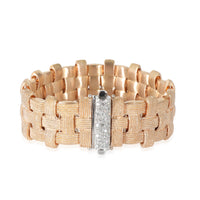 Roberto Coin Appassionata Bracelet in 18k Rose Gold 0.28 Ctw Diamond Clasp