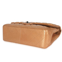 Gold Metallic Caviar Jumbo Double Flap Bag