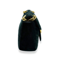 Black Matelassé Velvet Small Marmont Shoulder Bag