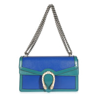 Blue Green Calfskin Small Dionysus Bag