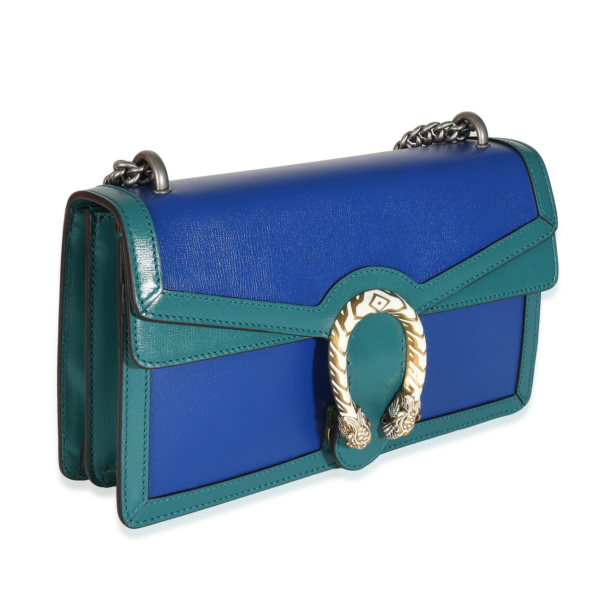 Blue Green Calfskin Small Dionysus Bag