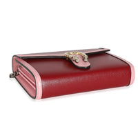 Pink White Leather Dionysus Chain Wallet