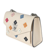 Louis Vuitton White Leather Mylockme Fleurs BB