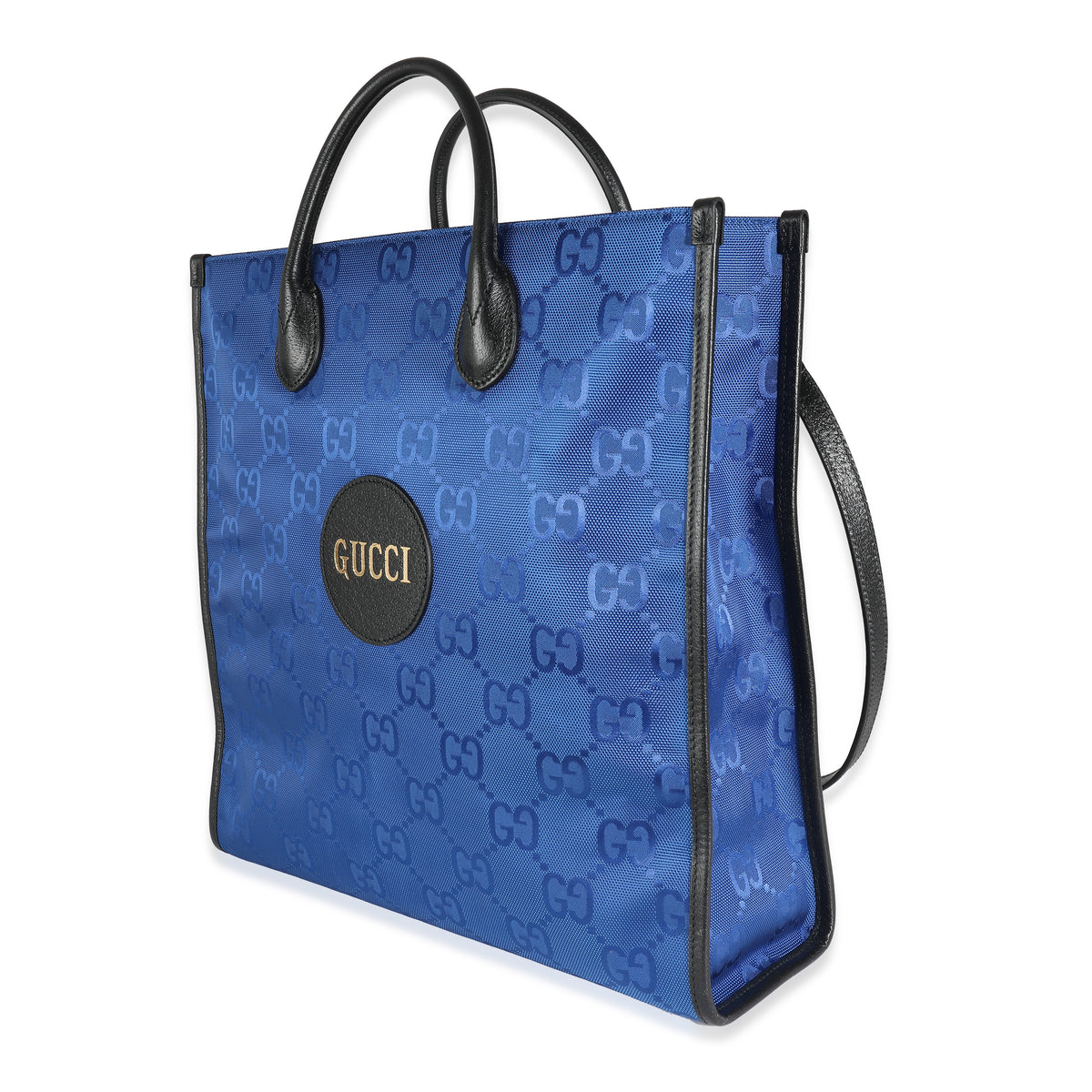 Blue Econyl Nylon Monogram Off The Grid Vertical Tote