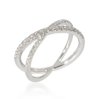 Roberto Coin Crossover X Diamond Ring in 18k White Gold 0.29 CTW