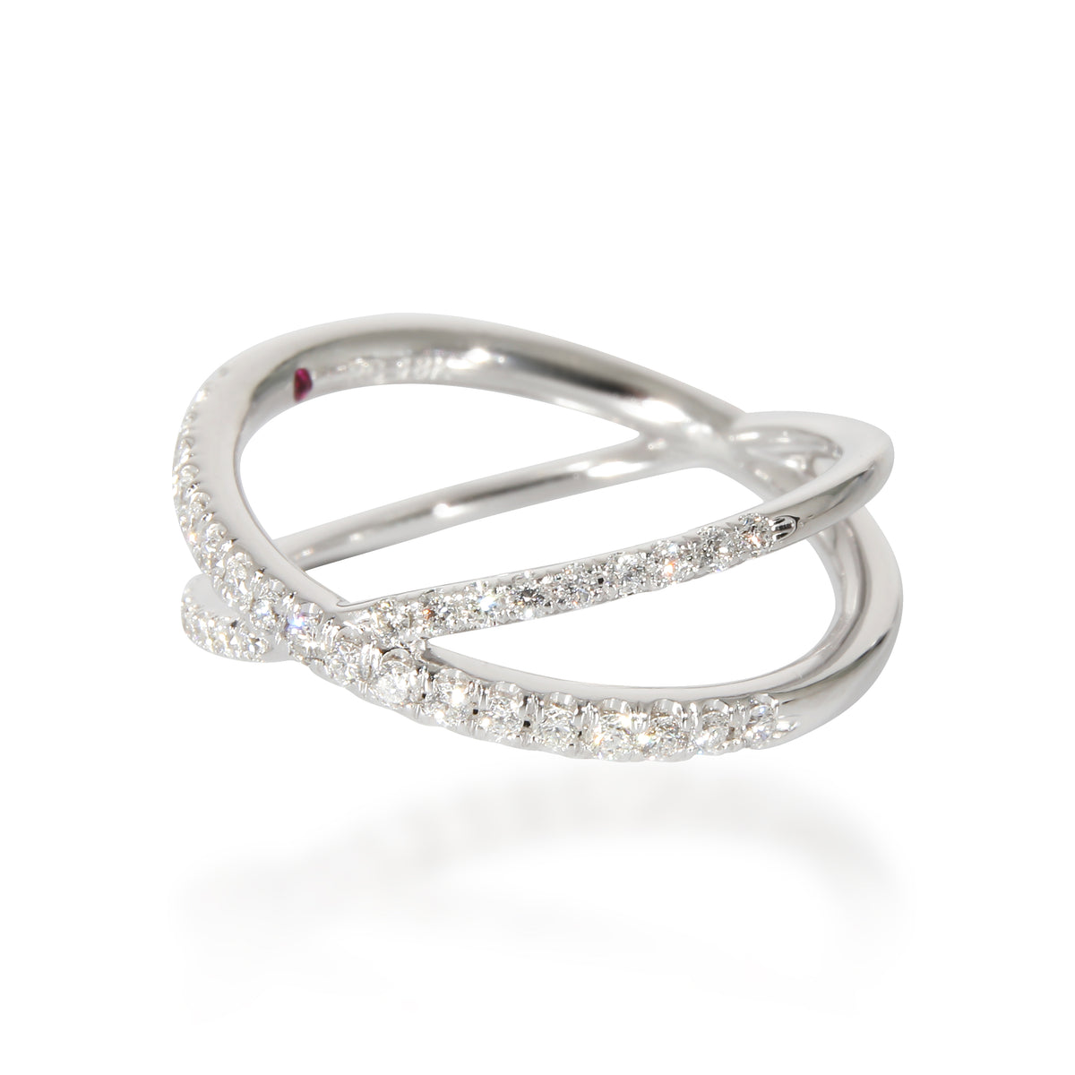 Roberto Coin Crossover X Diamond Ring in 18k White Gold 0.29 CTW