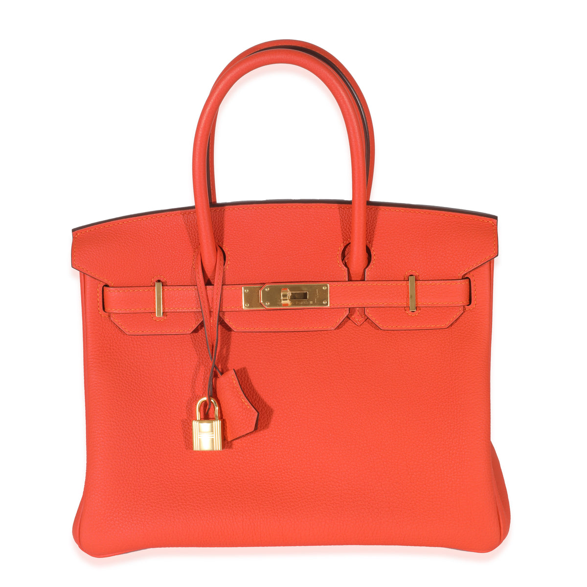 Hermes Orange Poppy Togo Birkin 30 GHW