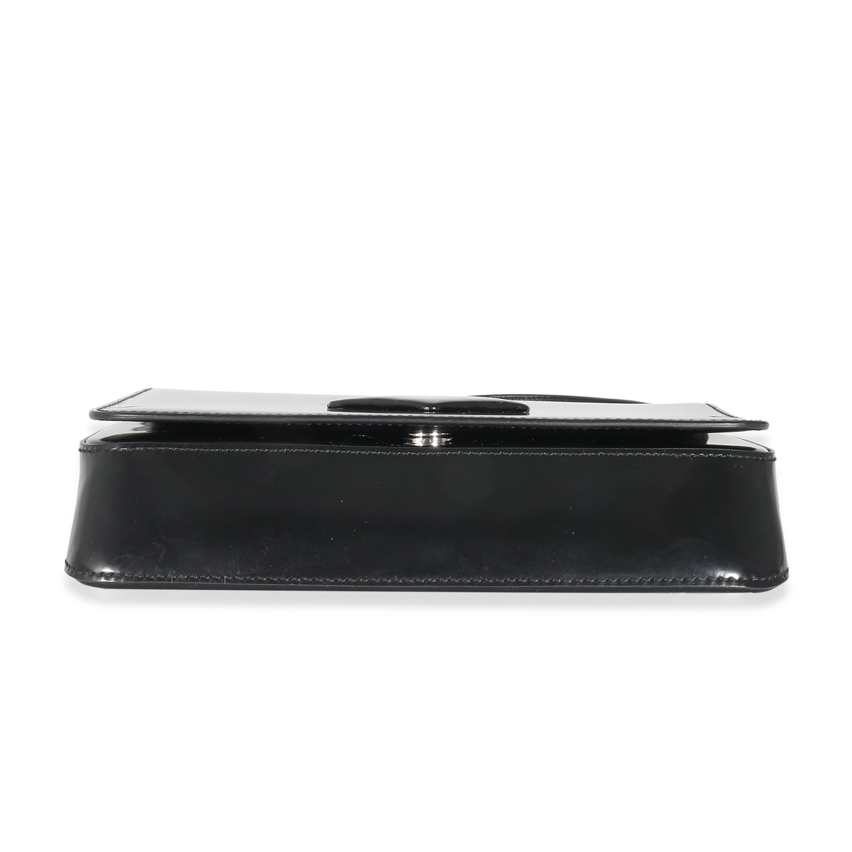 Black Brushed Leather Shoulder Bag