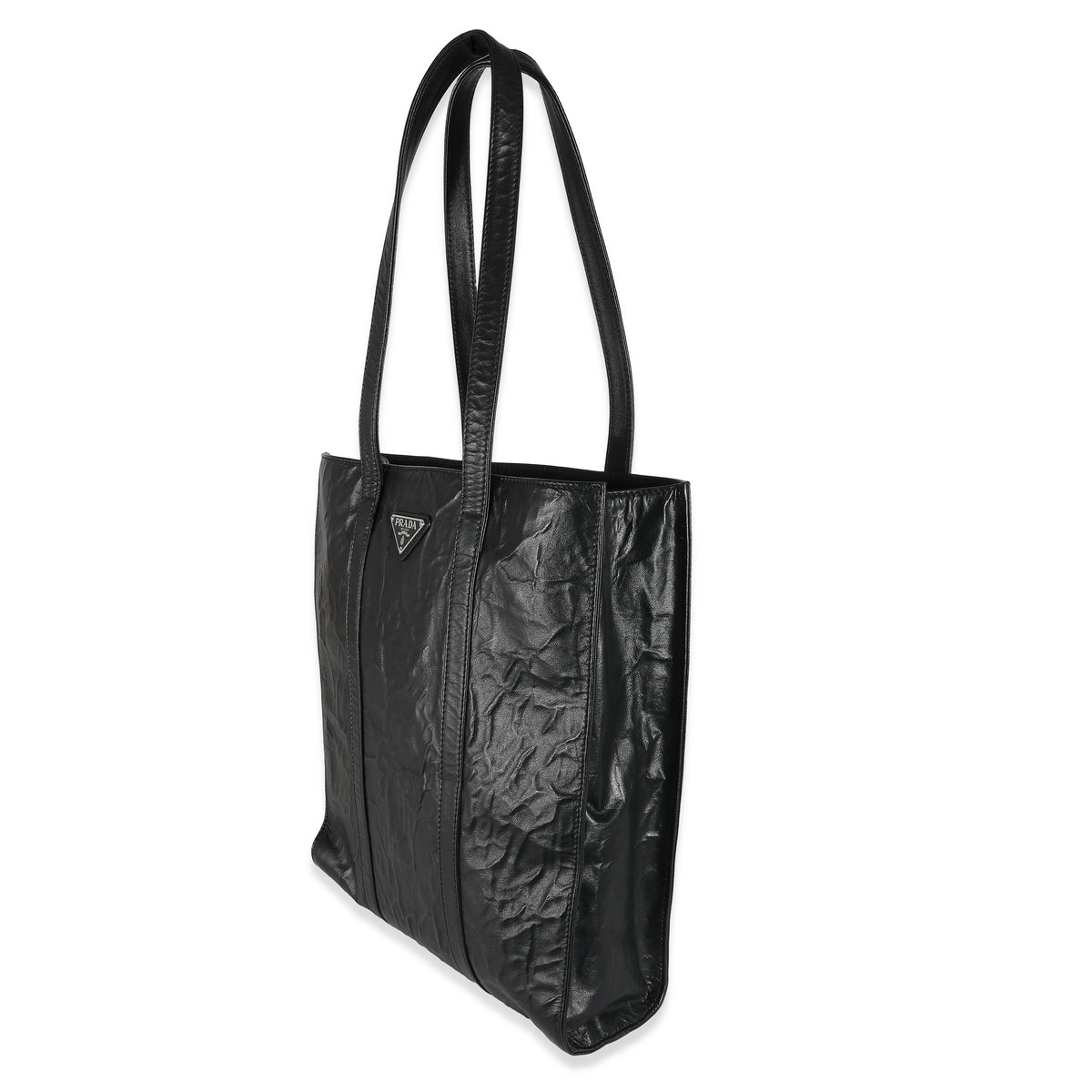 Black Antique Nappa Small Tote