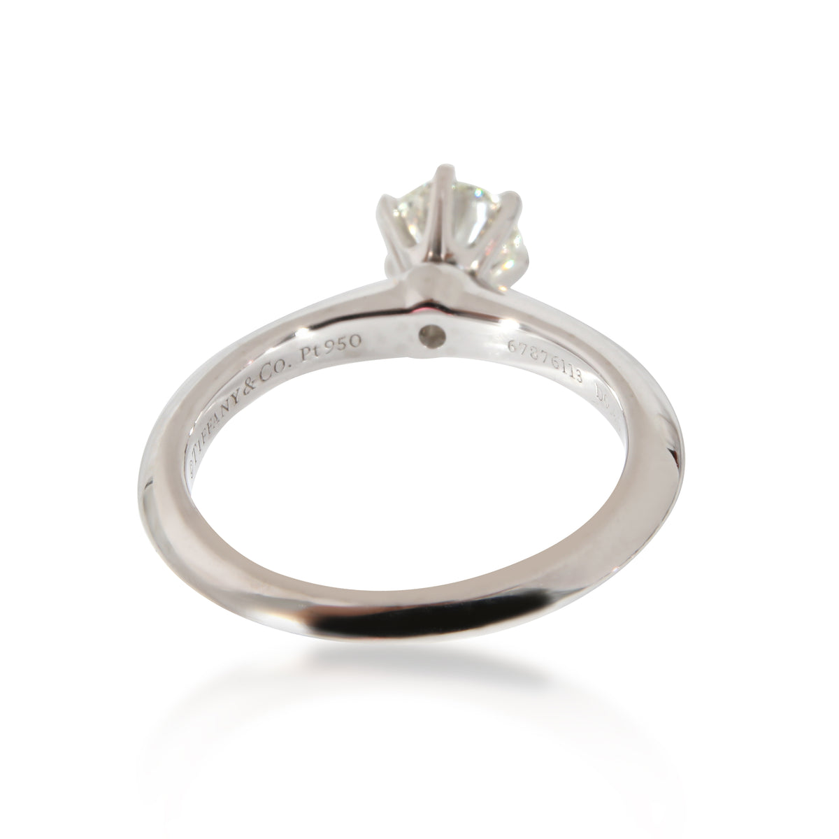 Tiffany & Co. 0.4 ct Round Diamond Tiffany Setting Engagement Ring pv