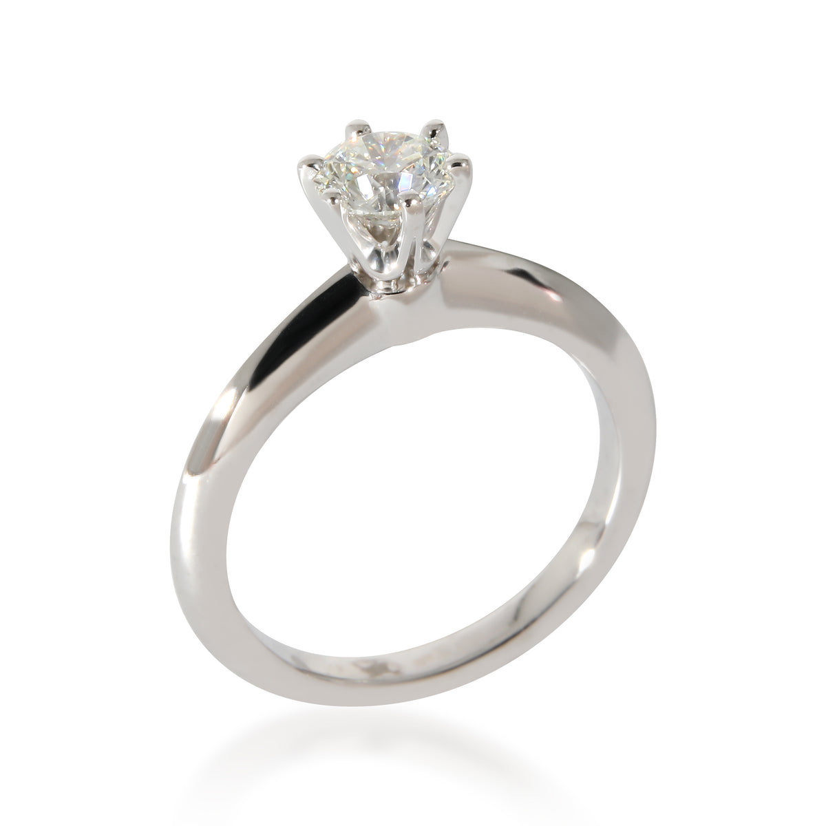Tiffany & Co. 0.4 ct Round Diamond Tiffany Setting Engagement Ring bv