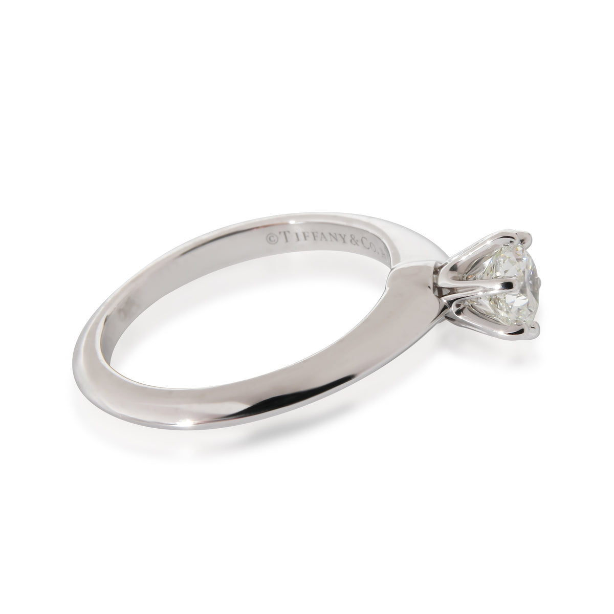 Tiffany & Co. 0.4 ct Round Diamond Tiffany Setting Engagement Ring sv