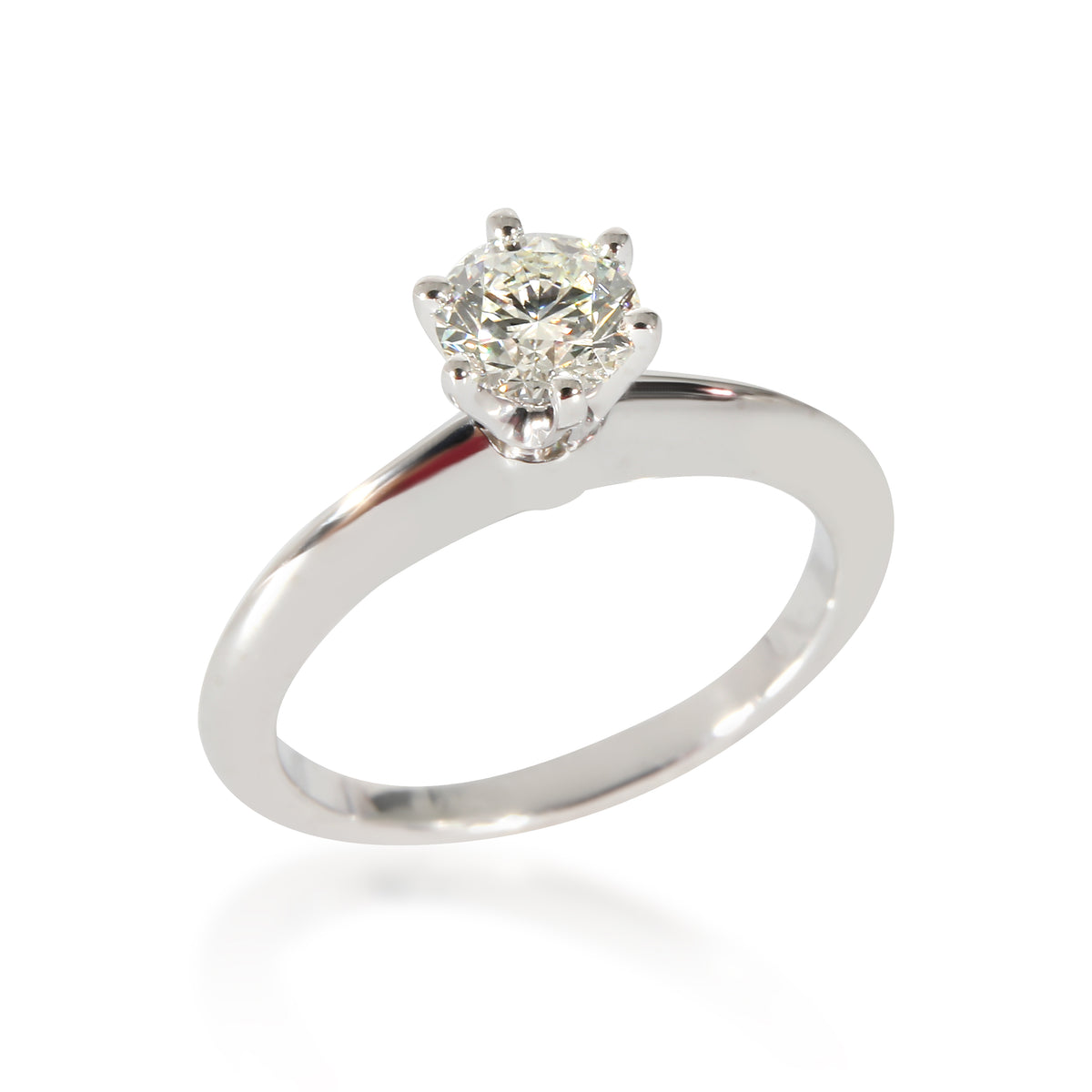 Solitaire Engagement Ring In Platinum .40 CTW.