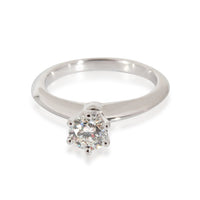 Solitaire Engagement Ring In Platinum .40 CTW.