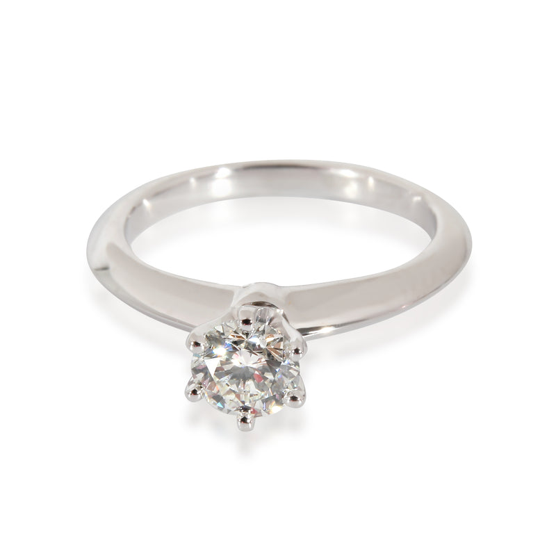 Tiffany & Co. Solitaire Engagement Ring In Platinum .40 CTW.