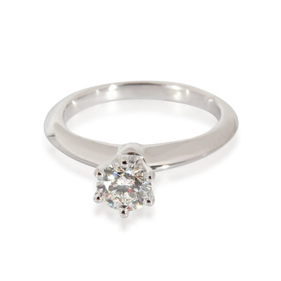 Solitaire Engagement Ring In Platinum .40 CTW.