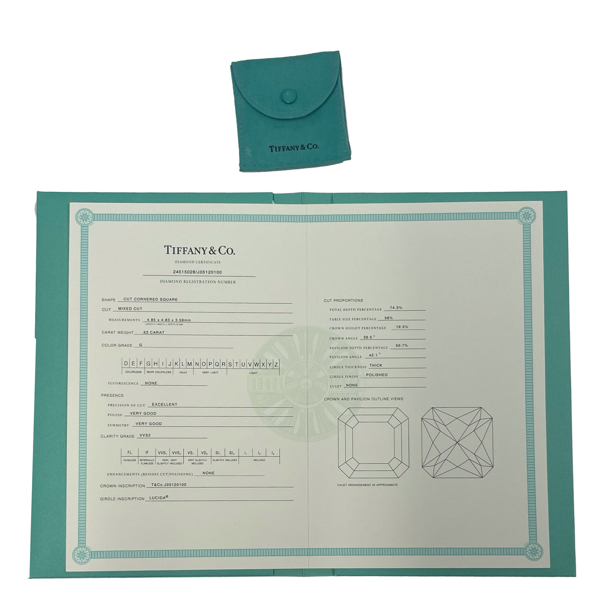 0.63 ct Lucida Diamond Engagement Ring