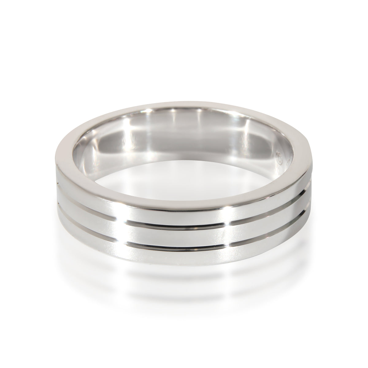 Vendome Louis Cartier Wedding Band (White Gold)