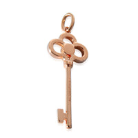 Key Pendant in 18K Rose Gold 0.11 CTW