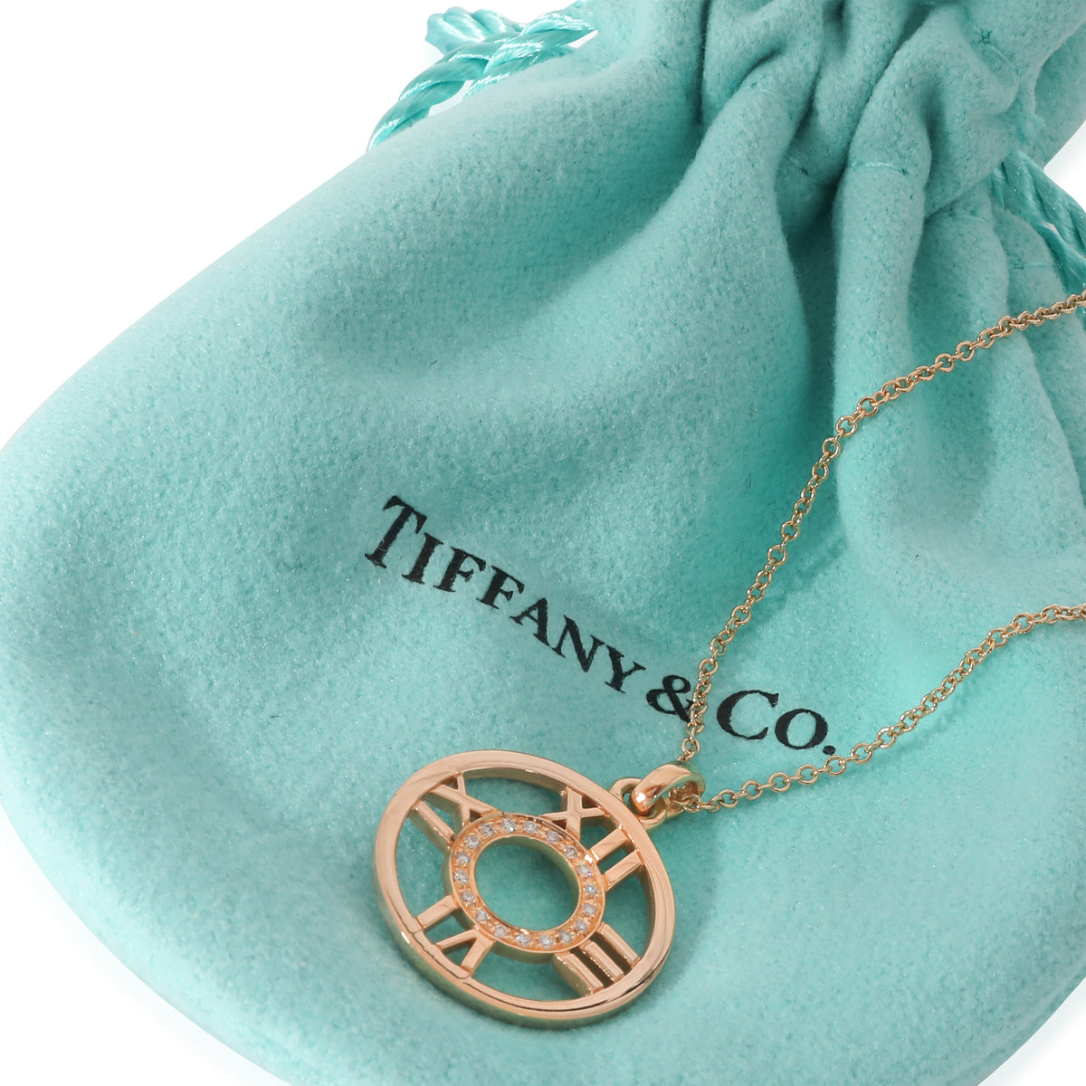 Atlas Pendant in 18K Rose Gold 0.02 CTW