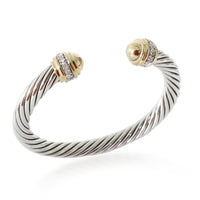 Cable Classic Bracelet in 18k Yellow Gold/Sterling Silver 0.48 CTW