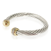 Cable Classic Bracelet in 18k Yellow Gold/Sterling Silver 0.48 CTW