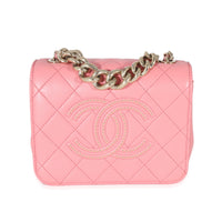 Pink Quilted Calfskin Beauty Begins Flap Bag