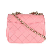 Pink Quilted Calfskin Beauty Begins Flap Bag