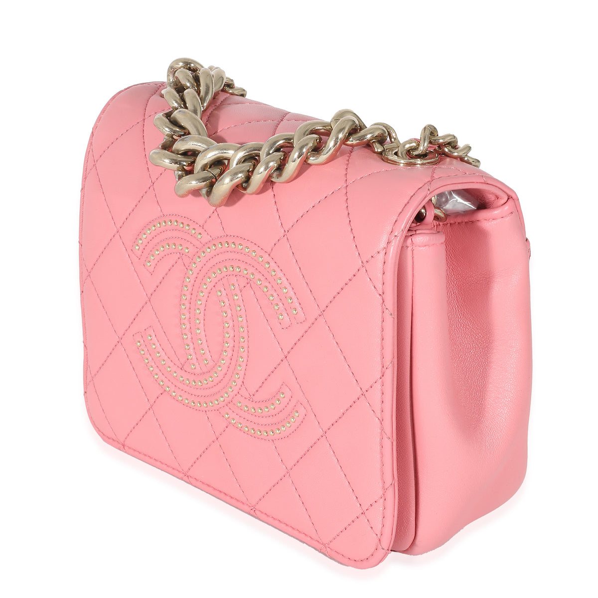 Pink Quilted Calfskin Beauty Begins Flap Bag