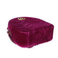 Purple Matelasse Velvet Marmont Backpack
