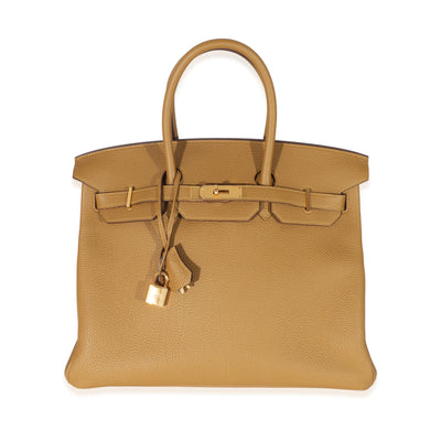 Togo Biscuit Birkin 35 GHW