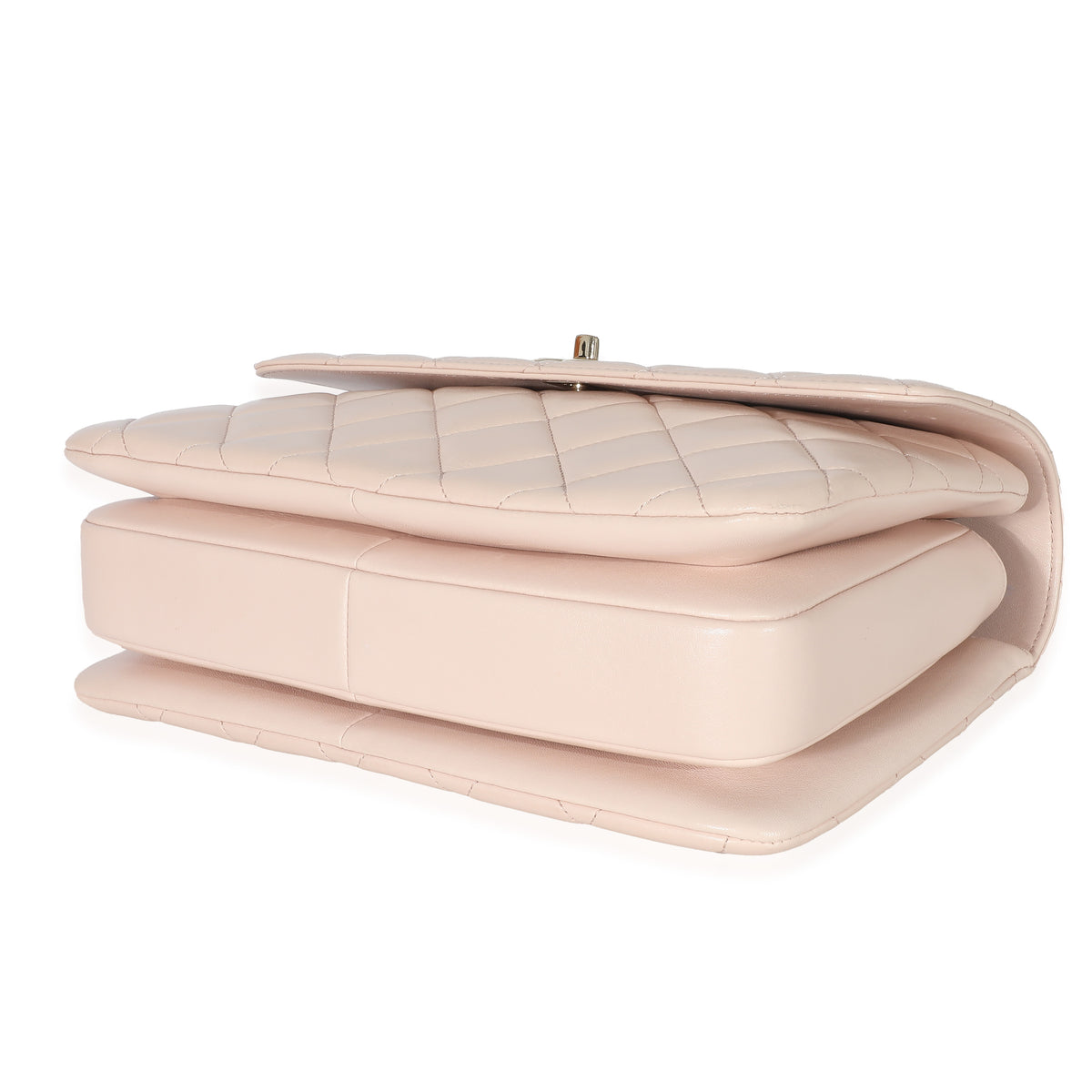 Pink Quilted Lambskin Medium Trendy CC Dual Top Handle Bag