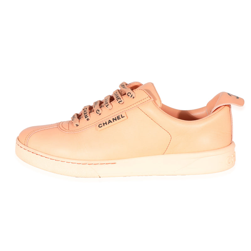 Peach Leather Weekender CC Logo Sneakers