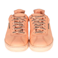 Peach Leather Weekender CC Logo Sneakers